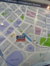 Stadium-Chinatown Skytrain station map