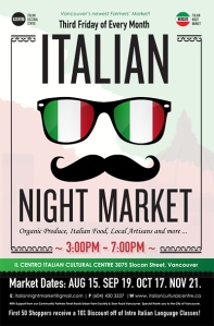 Italian Night Market at Il Centro Italian Cultural Centre
