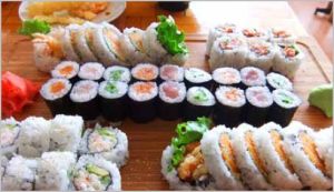 Sushi Miga’s Party Tray A (a mere $22) 