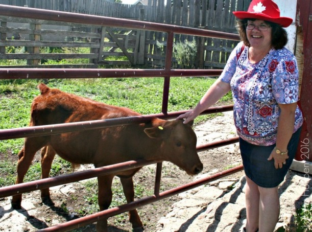 Loretta Houben at the Alberta ranch.