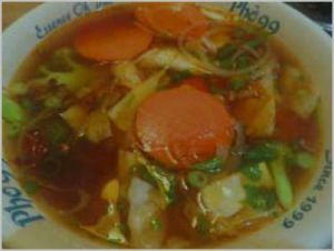 Seafood Noodle in Hot and Sour Soup
