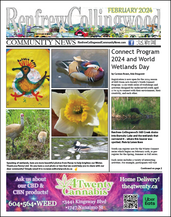 February 2024 issue of the Renfrew-Collingwood Community News